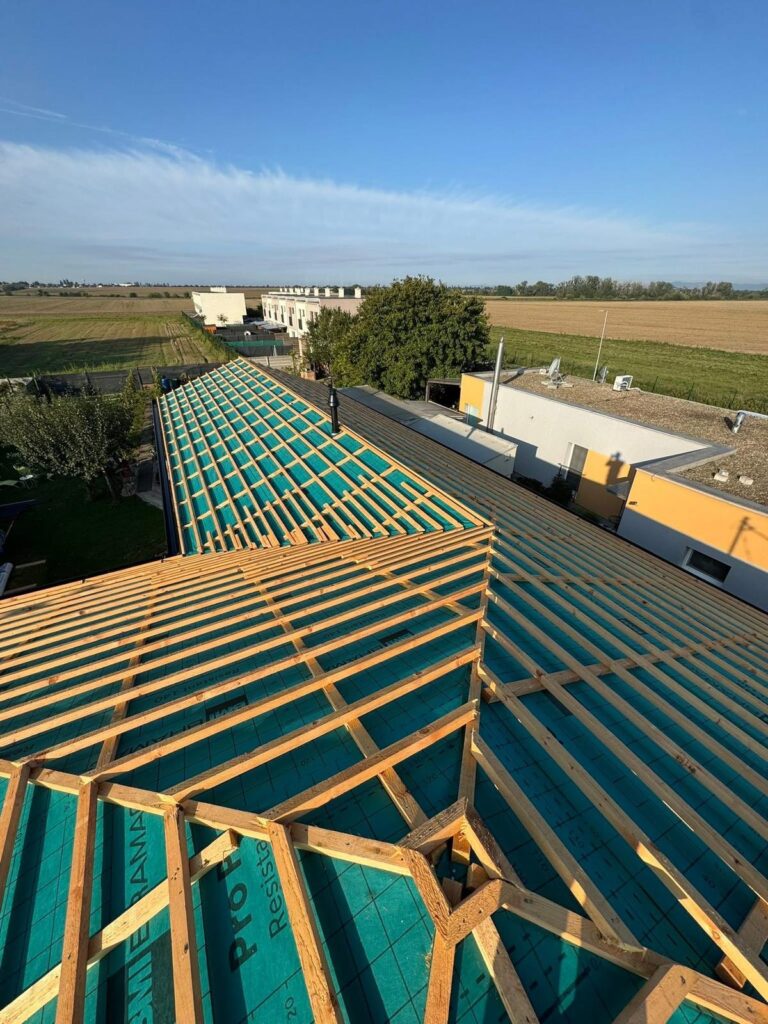 Nový krov a príprava na pokládku krytiny