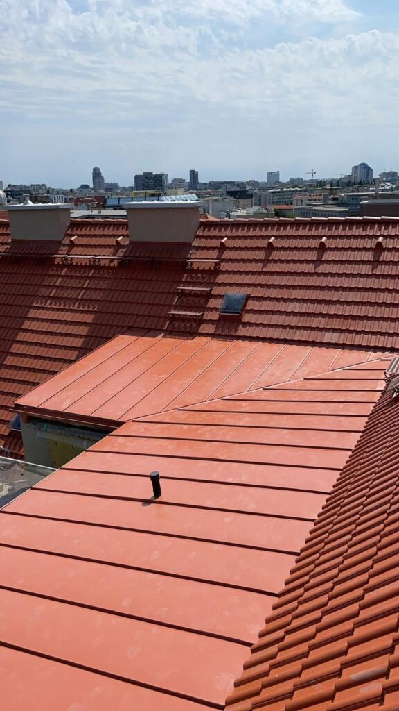 Detail oplechovania a napojenia krytiny na sedlovej streche